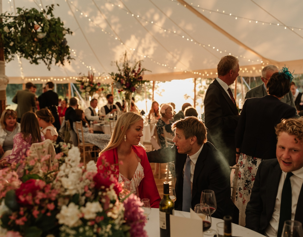 Luxury sailcloth marquee hire for weddings and events, Scotland